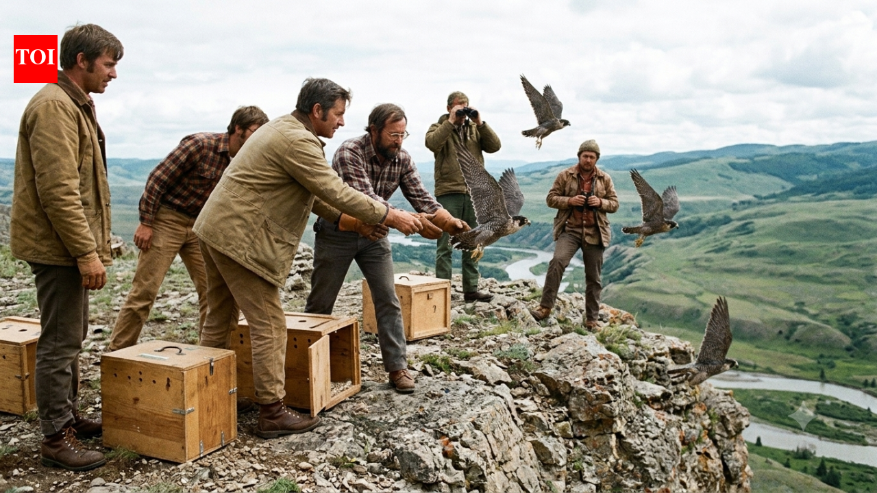 In 1974, more than 6,000 peregrine falcons were released into the wild after the population wiped out; helping restore the once-endangered birds across North America | World News