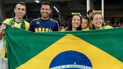 IND vs BRA: From Chennai to Bhopal, Brazil supporters bring samba flair to Kolkata | Football News